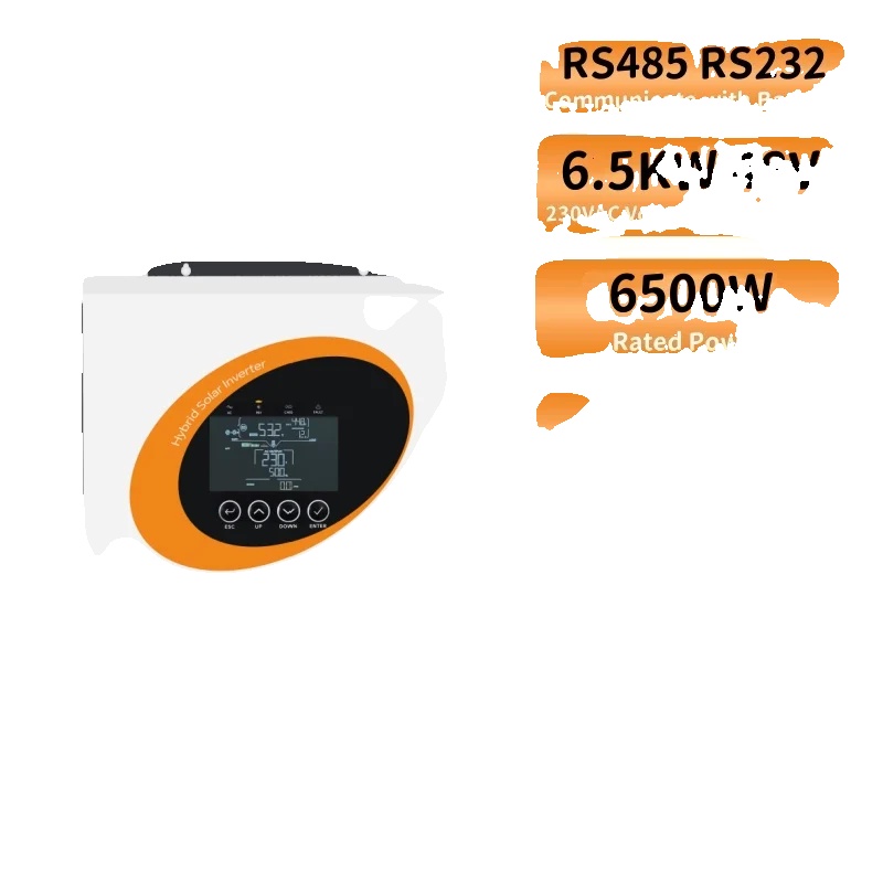 Hybrid-solarwechselrichter, Reine Sinuswellen-ausgabe, Intelligentes Energiemanagement, 6.5kw 48v, 220-240vac, Mit Wifi