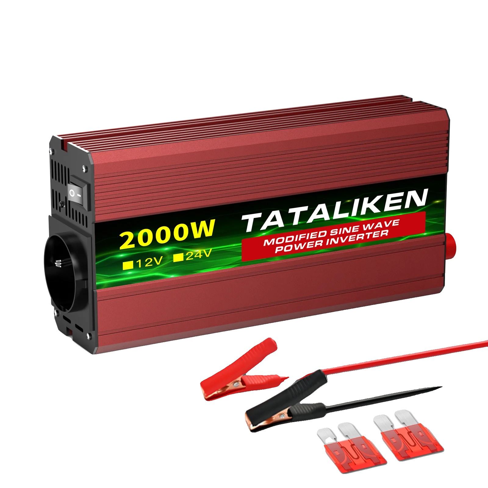 Wechselrichter, Digitalanzeige, Temperaturregelungslüfter, 12v 2000w 220v50hzeu