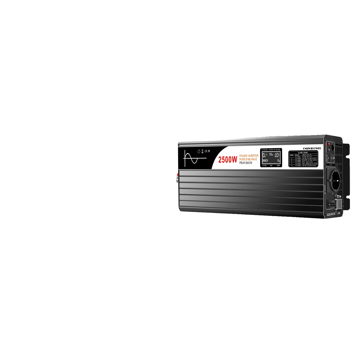 Wechselrichter, Lcd-display, Kompaktes Design, Sp-2500l-1-b, 12v, 230v-b