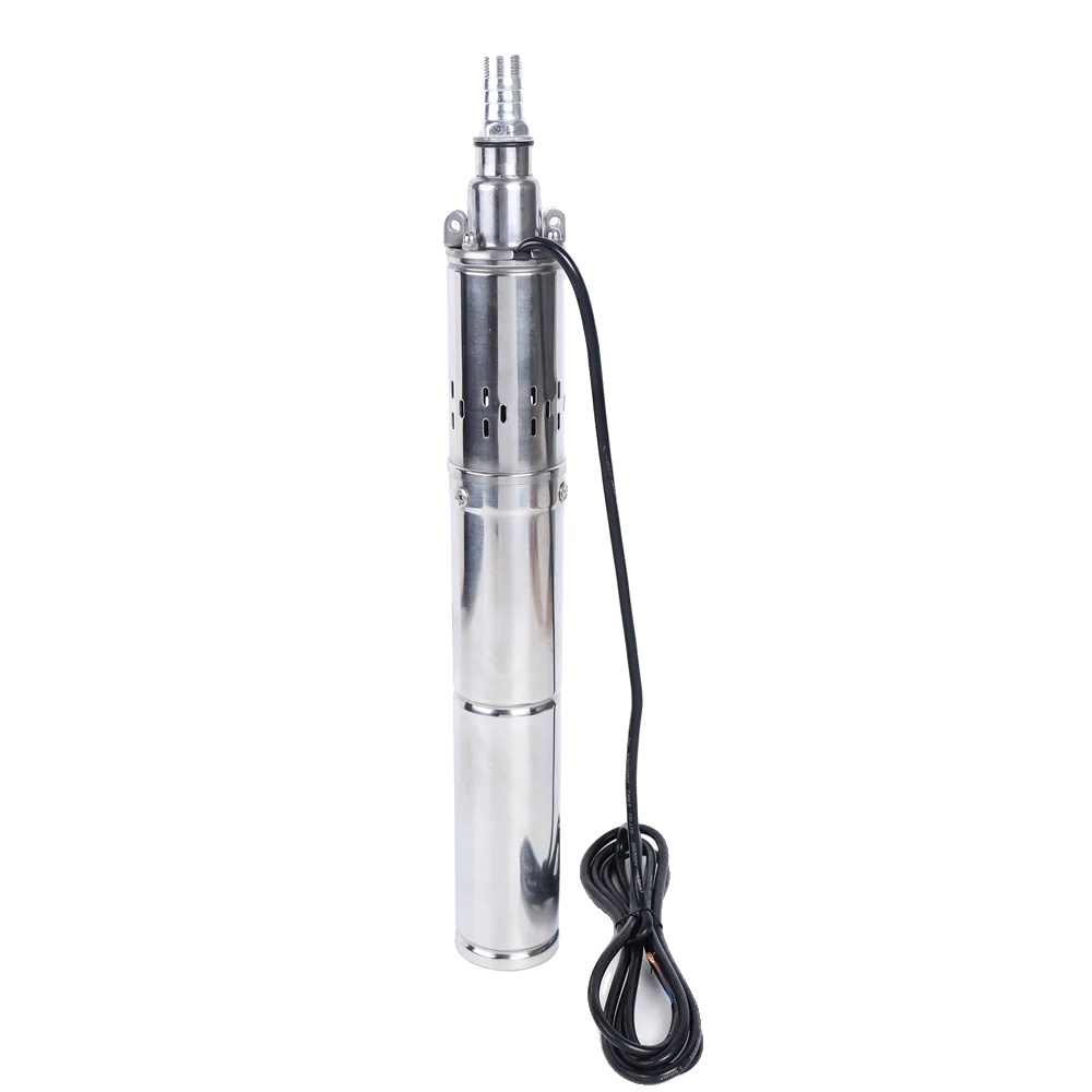 Solarwasserpumpe, Tauchdesign, Hohe Effizienz, 24v, Silber, Eu