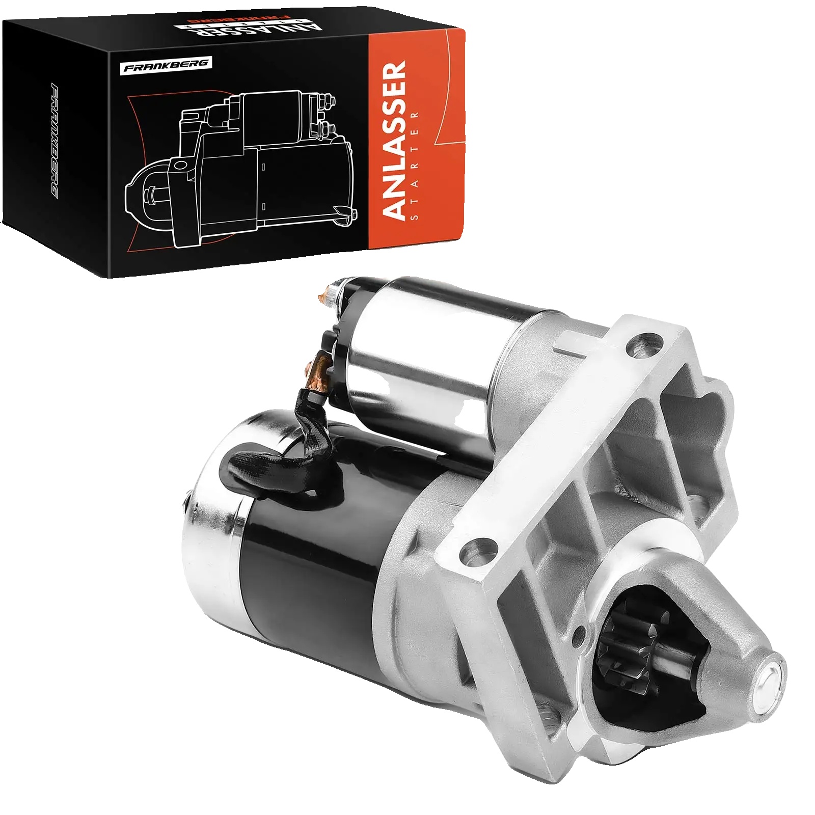 Anlasser, 1,4 Kw, 12 V, 10 Zähne, 2 Montageschrauben, Rechtslauf
