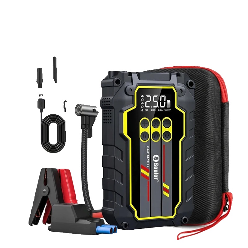 Auto-starthilfe, 10000mah Kapazität, 150psi Luftkompressor, Alles In Einem Kit
