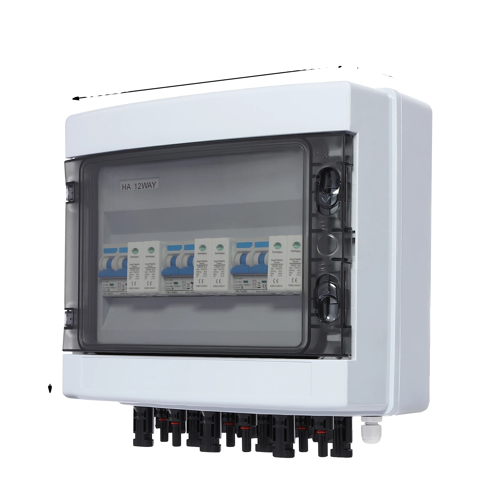 Solar Combiner Box, 40a Sicherungsautomat, Ip65 Schutz, 25a