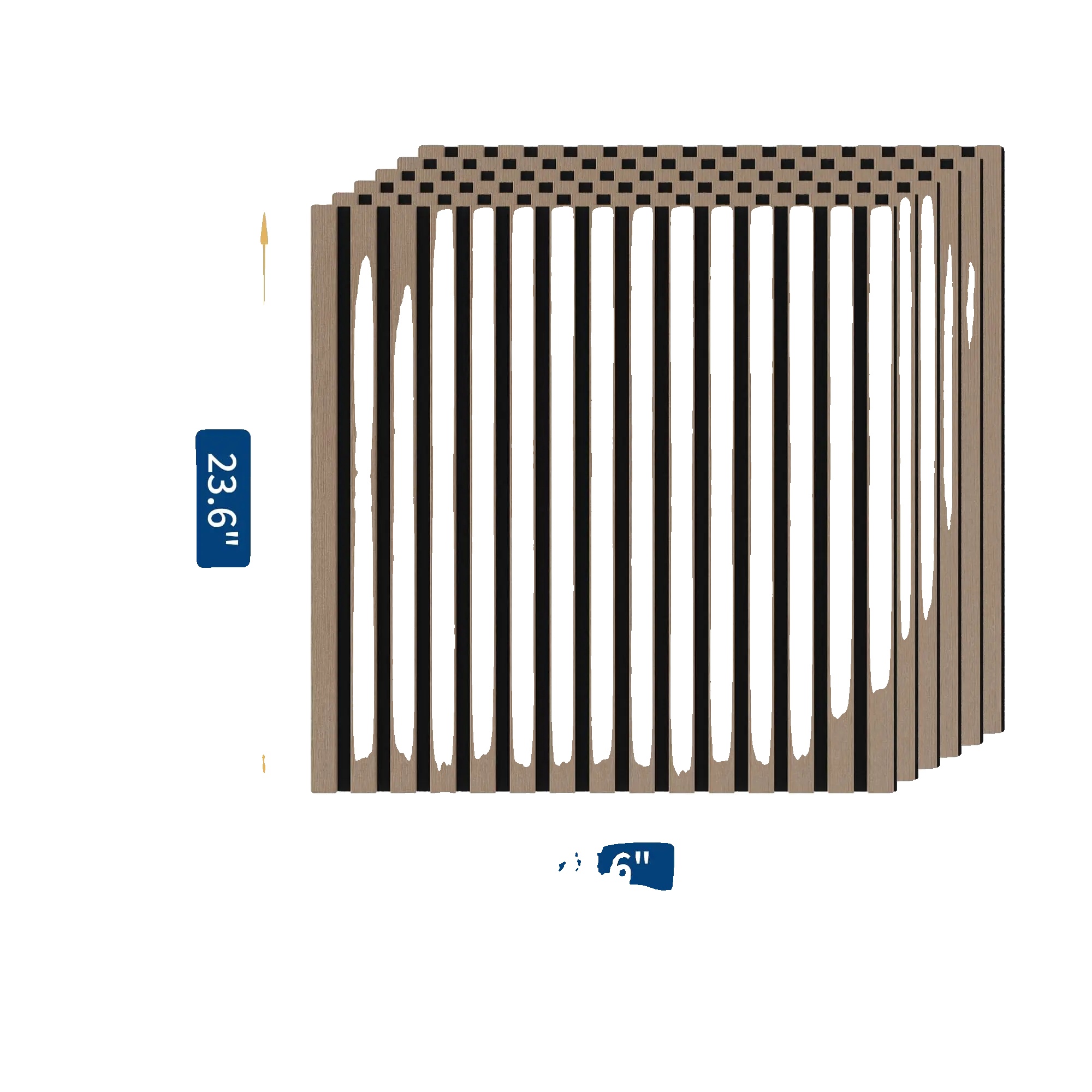 Akustikpaneele, Premium Schallabsorption, Einfache Installation, 6stk - 9mm Dicke