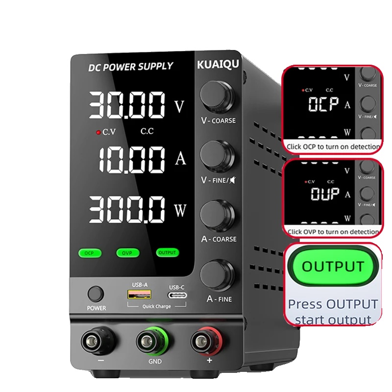 Einstellbares Gleichstromnetzteil, Variable Ausgangsspannung, Geregeltes Tischnetzteil, Upgrade 30v10a, Ac 220v-e