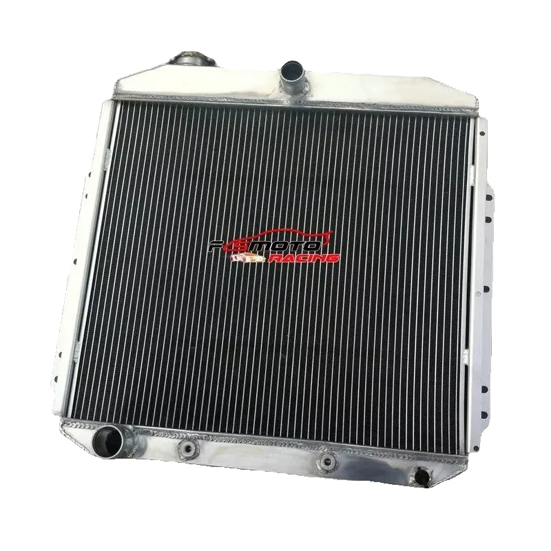 Kühler, Ganz Aus Aluminium, Kernmaß 575mm X 510mm X 42mm, Gesamtmaß 670mm X 635mm X 70mm, Einlass/auslass 38mm/45mm, Passt Für Ford Trucks 1953-1956