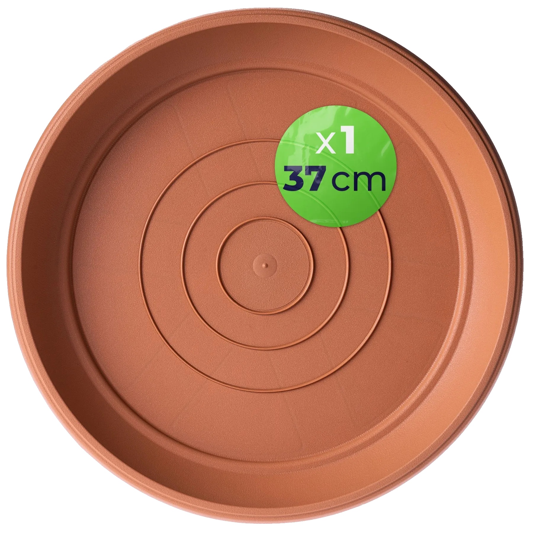 Topfuntersetzer, Durchmesser 37 Cm, Wasserretentionsfunktion, Kompatibel Mit 11-54 Cm Pflanzgefäßen, Langlebiges Kunststoffmaterial, Erhältlich In
