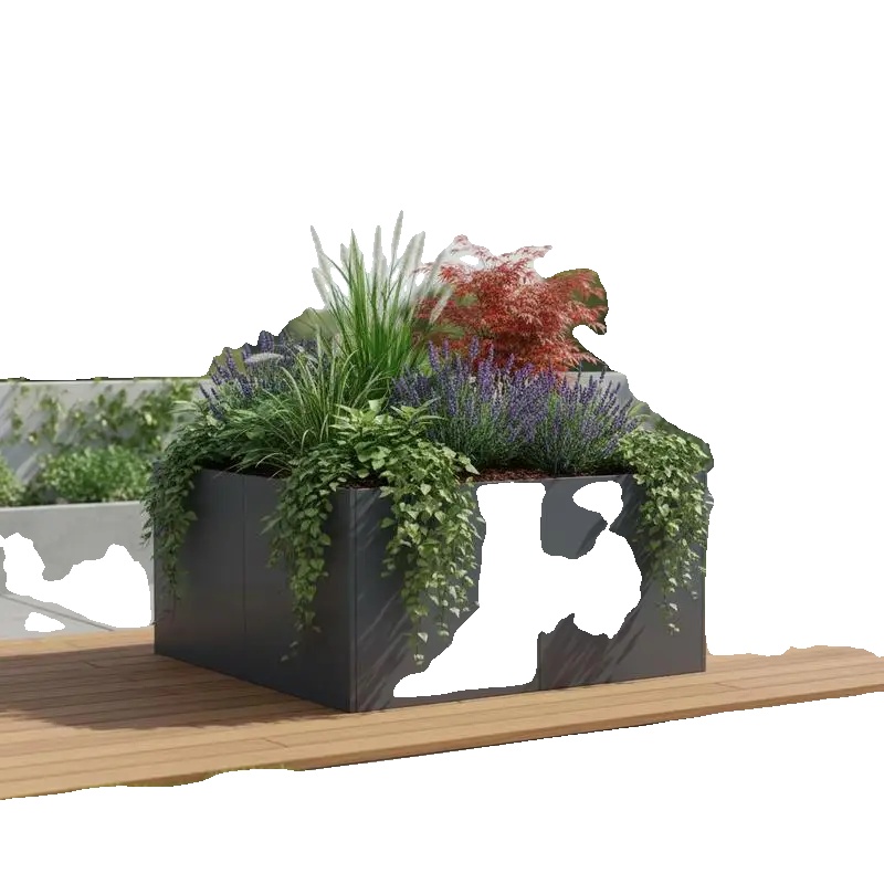 Pflanzbehälter, Langlebiger Stahl, Vielseitige Gartenarbeit, Anthrazit