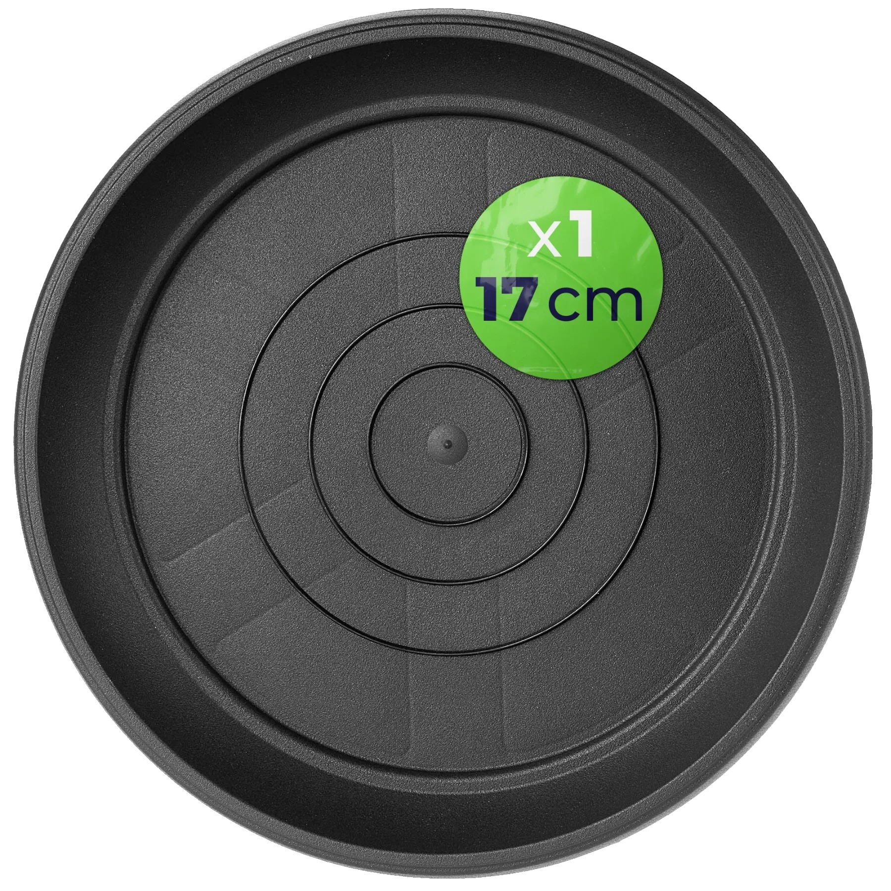 Topfuntersetzer, Durchmesser 17 Cm, Geeignet Für Pflanzgefäße Von 11-54 Cm, Langlebiges Kunststoffmaterial, Farben Anthrazit Und Terrakotta, Hält
