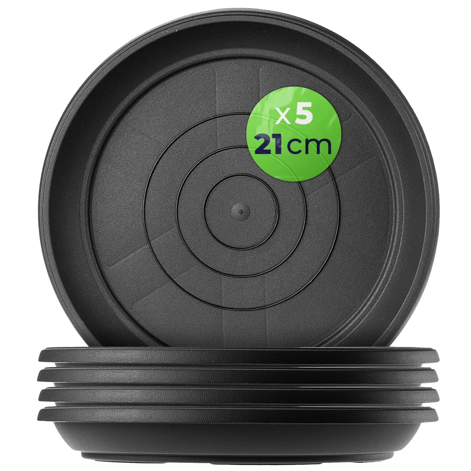 Topfuntersetzer, 21 Cm Durchmesser, Hochwertiger Kunststoff, Multifunktionales Design, Wasserhaltefunktionen, Erhältlich In Anthrazit Und Terrakotta