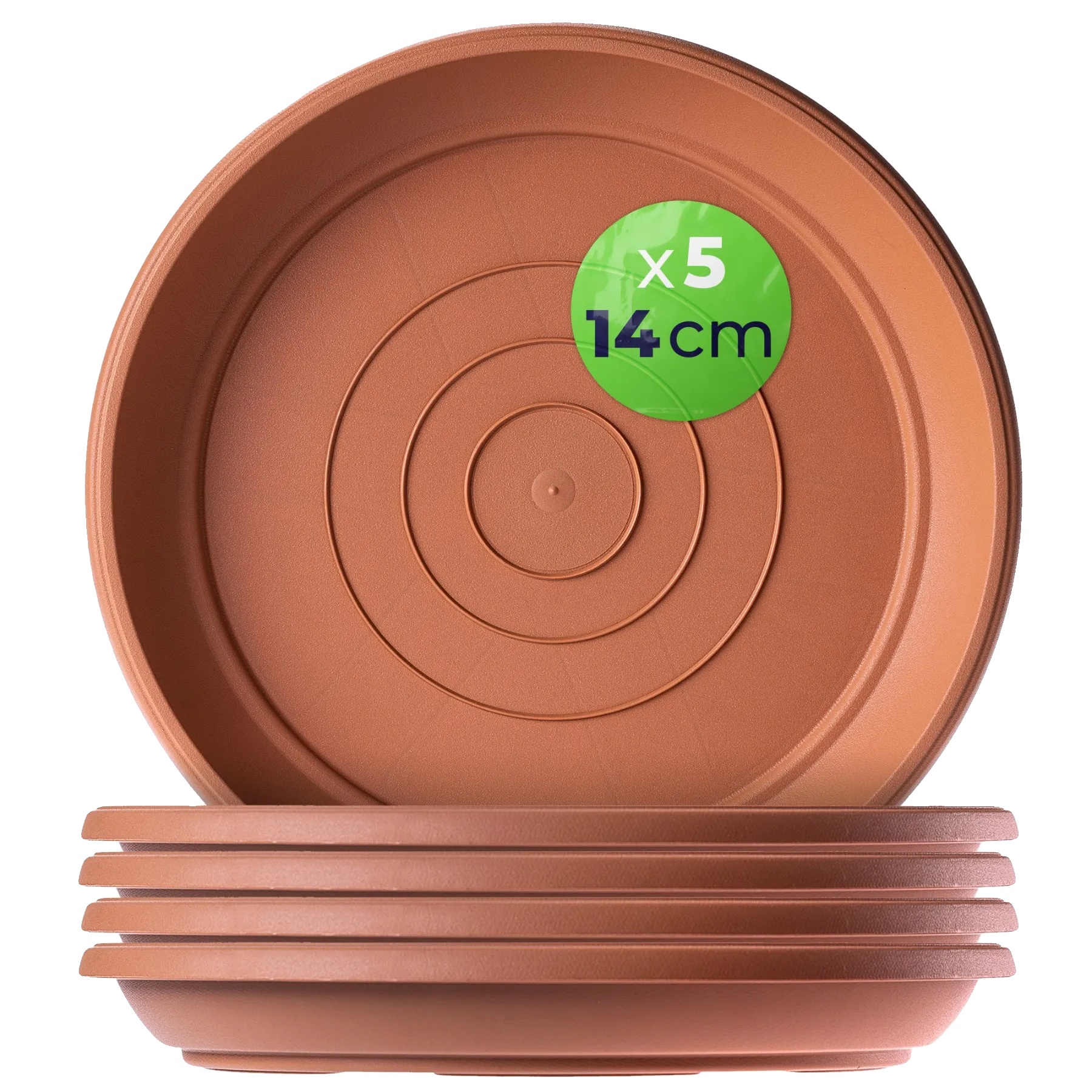 Topfuntersetzer, 14 Cm Durchmesser, Geeignet Für 11-54 Cm Pflanzer, Wasserretentionseigenschaft, Langlebiges Kunststoffmaterial, Erhältlich In