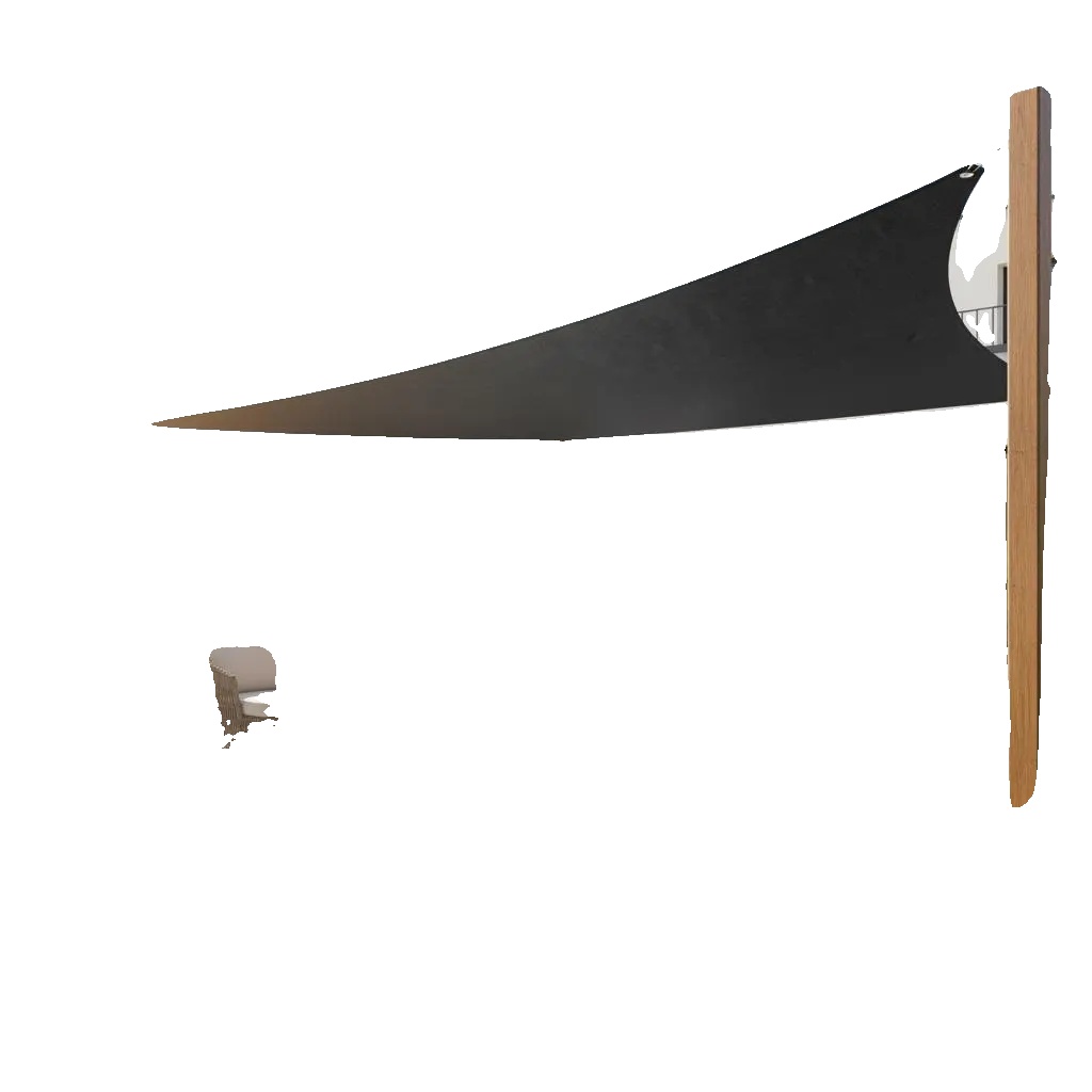 Garten-segel-schattenspender, Dreieckiges Design, Langlebiges Material, Antracyt