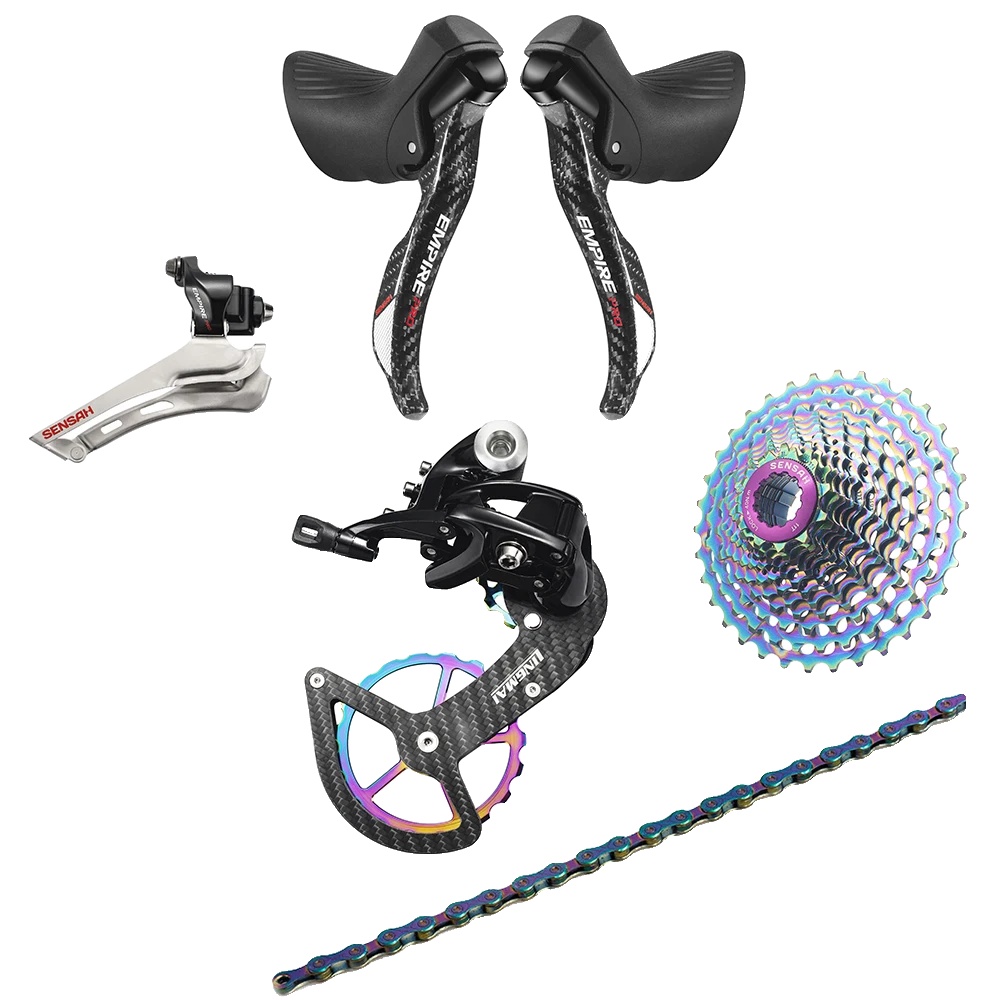 Gruppensatz, Kohlefaser-konstruktion, 12-gang-kompatibilität, 2x12 Farbe Carbon-a, 28t-a