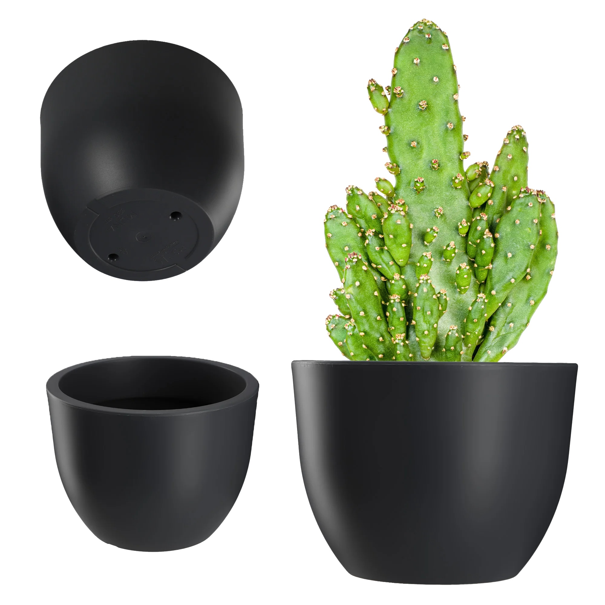 Blumentopf, Leichtes Plastik, Durchmesser 30 Cm, Geeignet Für Innen- Und Außenbereich, Elegantes Rundes Design, Bietet Platz Für Große Pflanzen