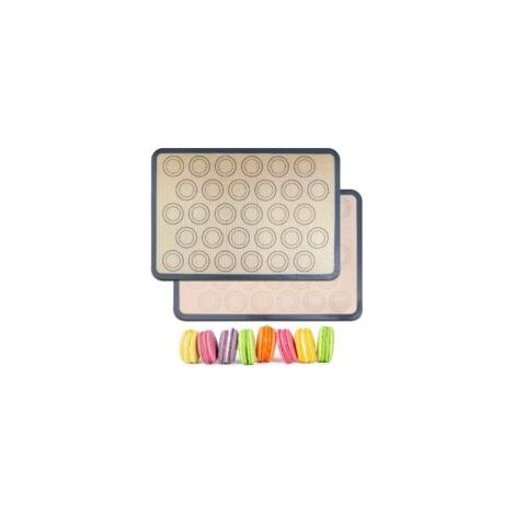 2er-set Silikon-backmatten Für Macarons – Rutschfeste Oberfläche Für Dünnes Und Präzises Gebäck