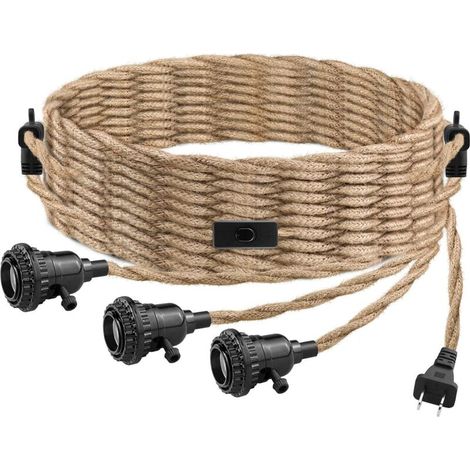Dreiflammige Pendelleuchte Mit Schalterstecker, E26/e27-fassung, Ideal Für Schlafzimmer, Büros Und Wohnzimmer, 6,8 M.