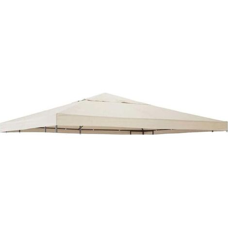 Ersatzbezug Für Pavillonmarkisen, 300d Wasserdicht – Maße 300x300 Cm – Wetter- Und Uv-schutz – Für Veranden Und Terrassen