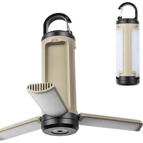 Faltbare Und Wiederaufladbare Led-campinglampe, 1200 Mah, 6 Leuchtmodi, Tragbare Taschenlampe, Multifunktionale Zeltlampe Für Camping, Wandern, Angeln Und Notfälle