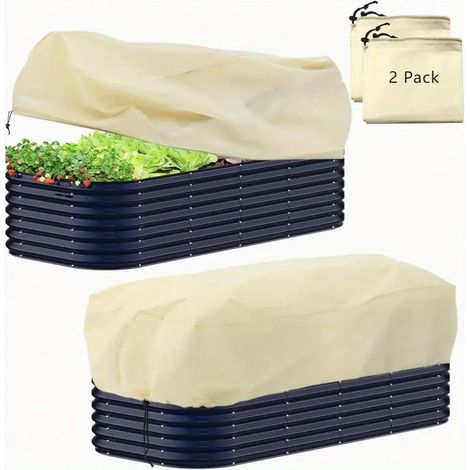 Frostschutzhüllen Für Pflanzen / Winterfrostschutzhüllen — Geeignet Für Topfpflanzen, Wiederverwendbar, Mit Kordelzug — 100 Cm X 40 Cm X 45 Cm (2er-packung)