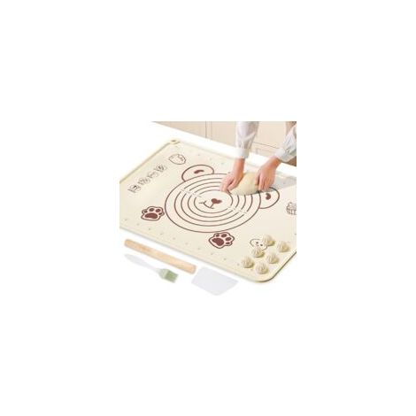 Große Silikon-backmatte – 70 X 50 Cm – Teigmatte, Rutschfestes Silikon, Backmatte Zum Ausrollen Von Teig, Antihaft-backmatte, Ausrollmatte, Silikon