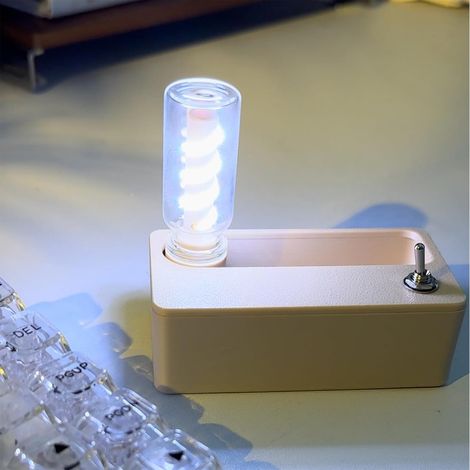Mechanisches Dekompressions-nachtlicht, Kreative Magnetische Led-lampe Mit 3d-gedrucktem Design (nur Weiße Glühbirne)