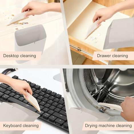 Mini-kehrschaufel Und Besen: Kleiner Hänge-mülleimer Für Waschküchen, Büros, Arbeitszimmer, Küchen, Schränke, Türen, Studentenzimmer, Nachttische, Wand-mülleimer, Staubbürsten-set