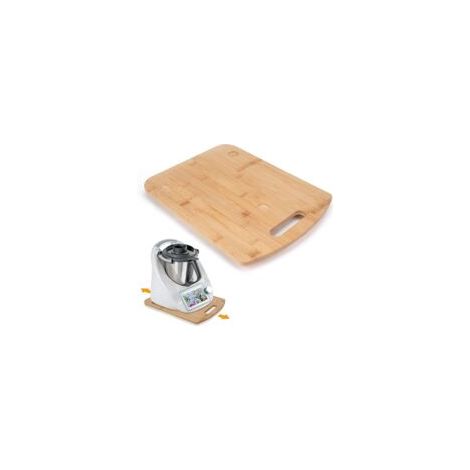 Mit Thermomix Tm6/tm5 Kompatibles Board, Verschiebbarer Holzeinsatz Mit Rollen Für Thermomix, Bambus-tabletthalterung Mit Griff Für Thermomix, Schnelle Und Sichere Bewegung