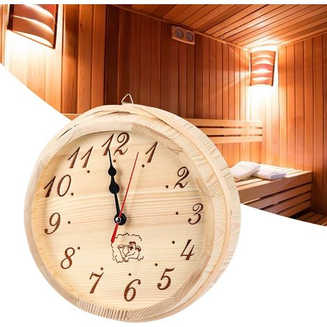 Sauna-timer Aus Holz – Wanduhr Für Dampfbad, Schlichtes Sauna-accessoire Zur Dekoration Ihres Heim-spas