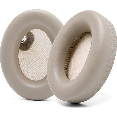 Wicked Cushions Ohrpolster, Kompatibel Mit Sony Wh1000xm4 Kopfhörern: Weiches Leder, Hervorragende Geräuschisolierung, Mit Ohrsensor, Beige