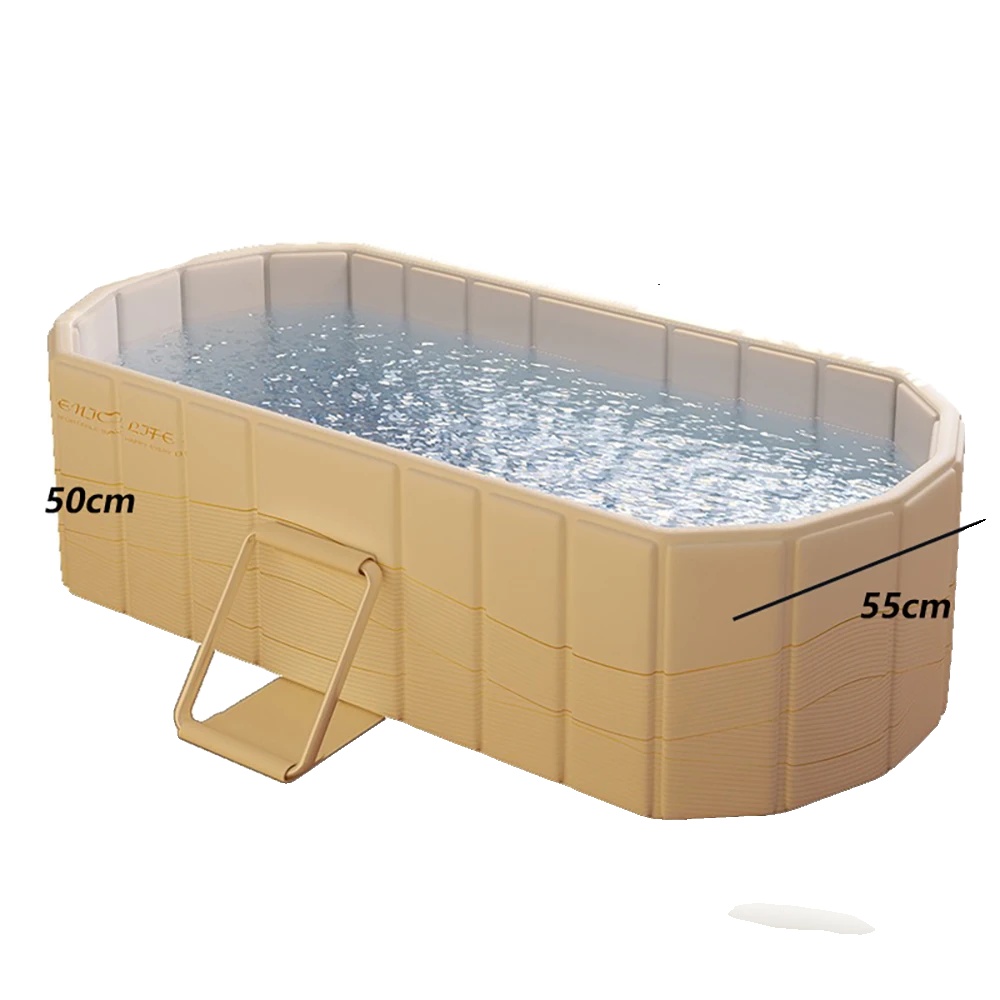 Badewanne, Faltbares Design, Umweltfreundliches Material, Kein Deckel