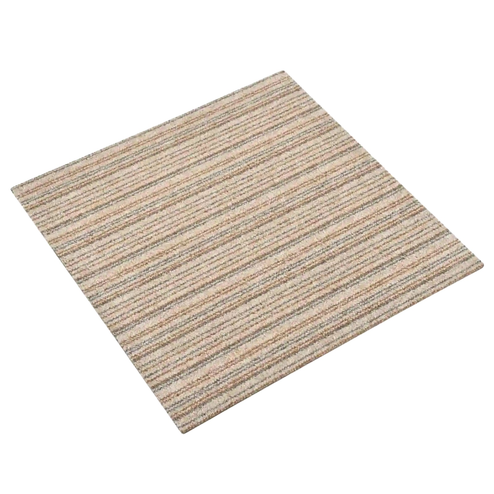 Modulare Teppichfliesen, Polypropylen, Einfache Installation, Beige, 0.5m, 0.5m