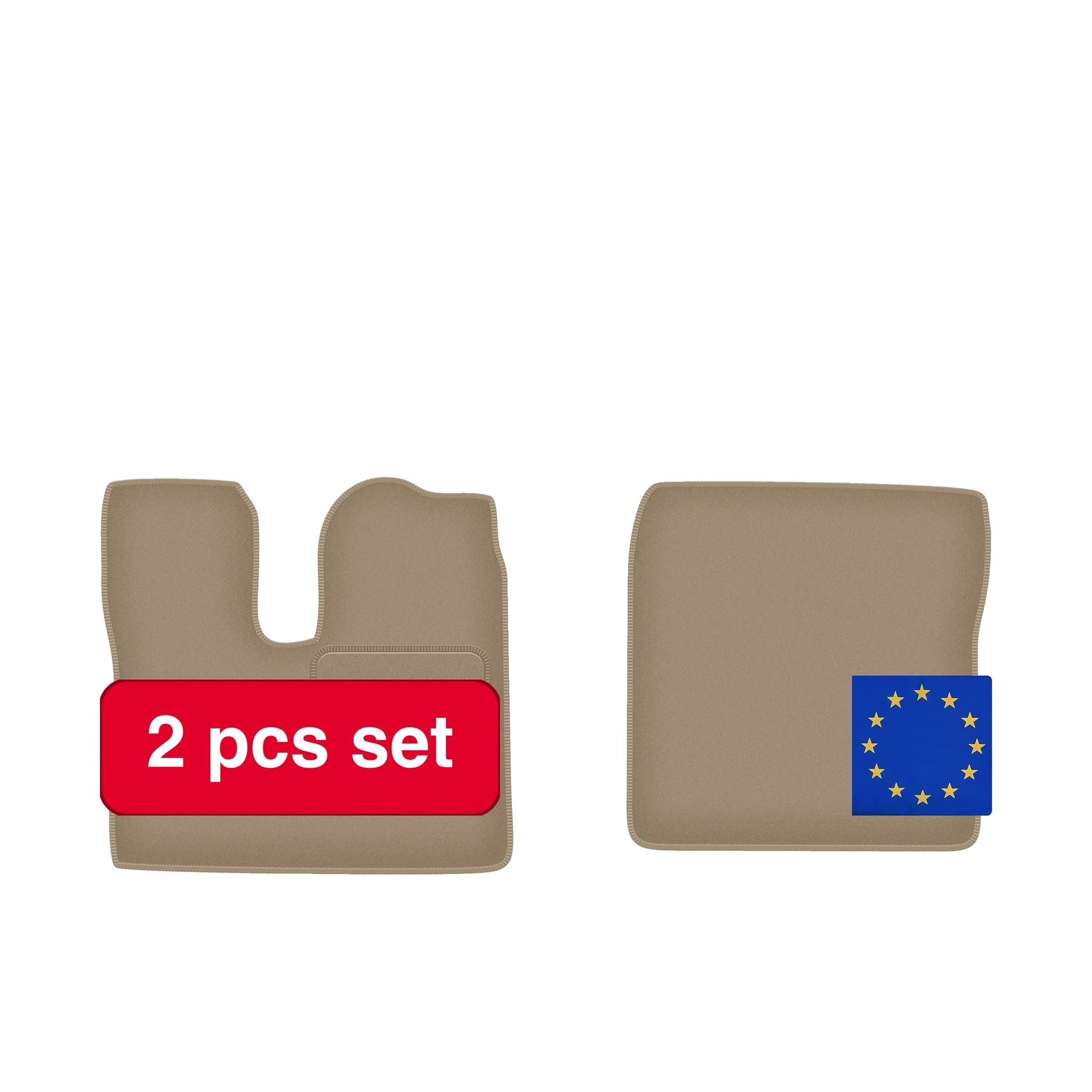 Bodenmatten, Langlebige Synthetische Faser, Kompatibel Mit Man Tgx Lkw (2017-), Beige