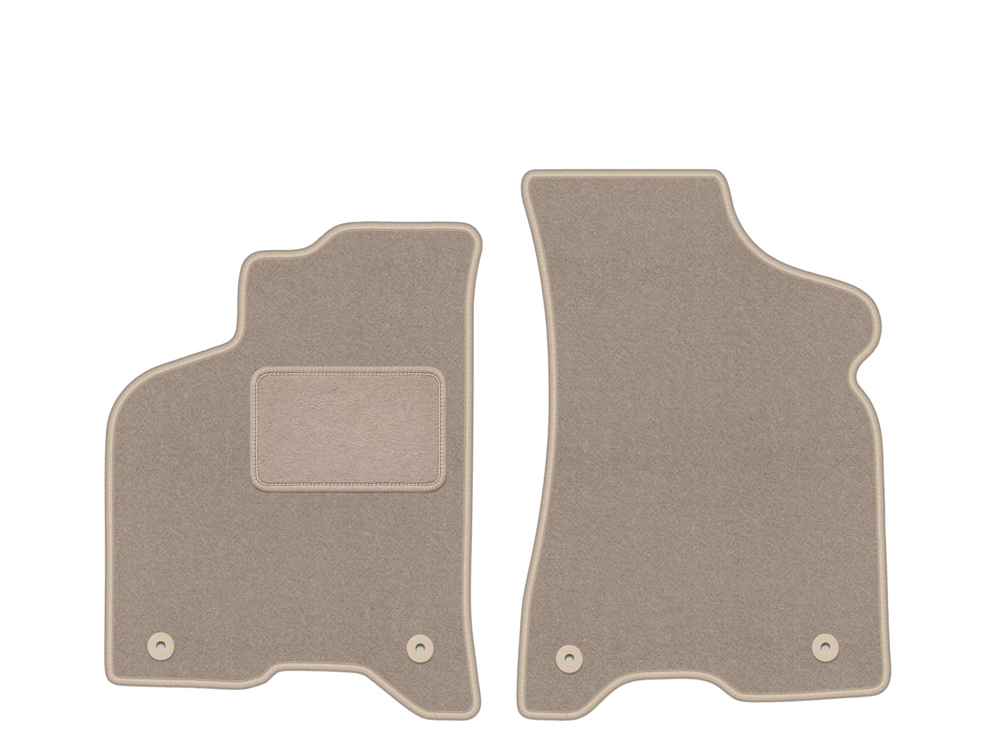 Bodenmatten, Synthetische Fasern, Rutschfestes Design, Beige