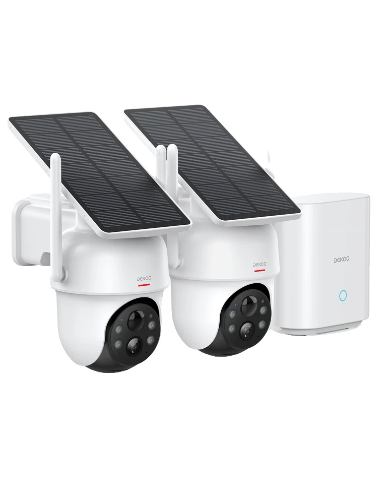 Solar-kamerasystem, Kabellose Einrichtung, Bewegungsverfolgung, Beige