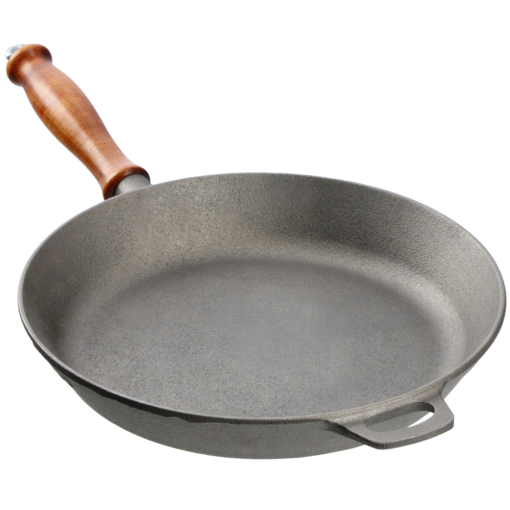 Gusseiserne Bratpfanne, 26 Cm Durchmesser, Induktions- Und Gas-kompatibel, Beige