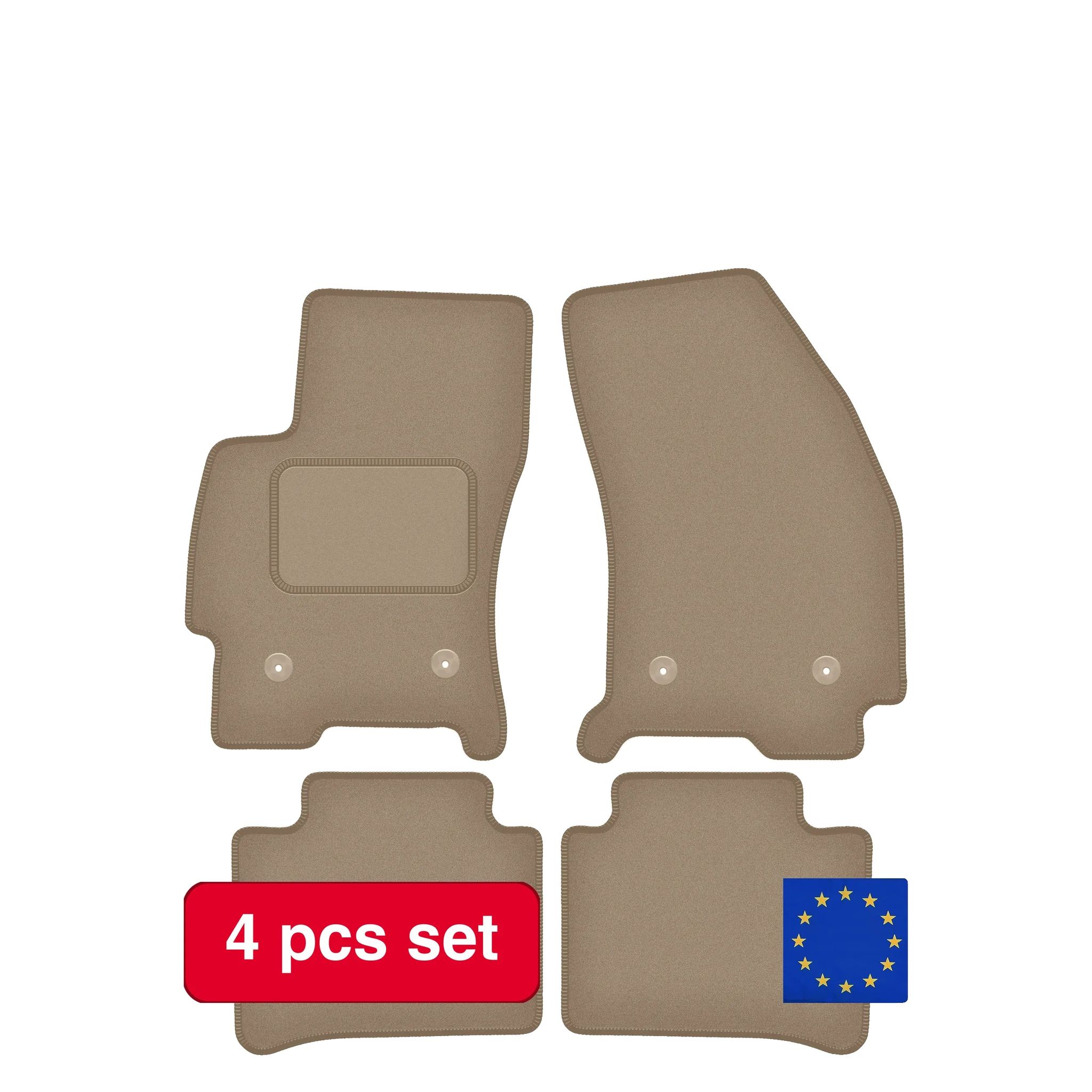 Autofußmatten, Langlebiger Schutz, Stilvolle Verbesserung, Kompatibel Mit Ford Mondeo Mk3 (2001-2007), Beige