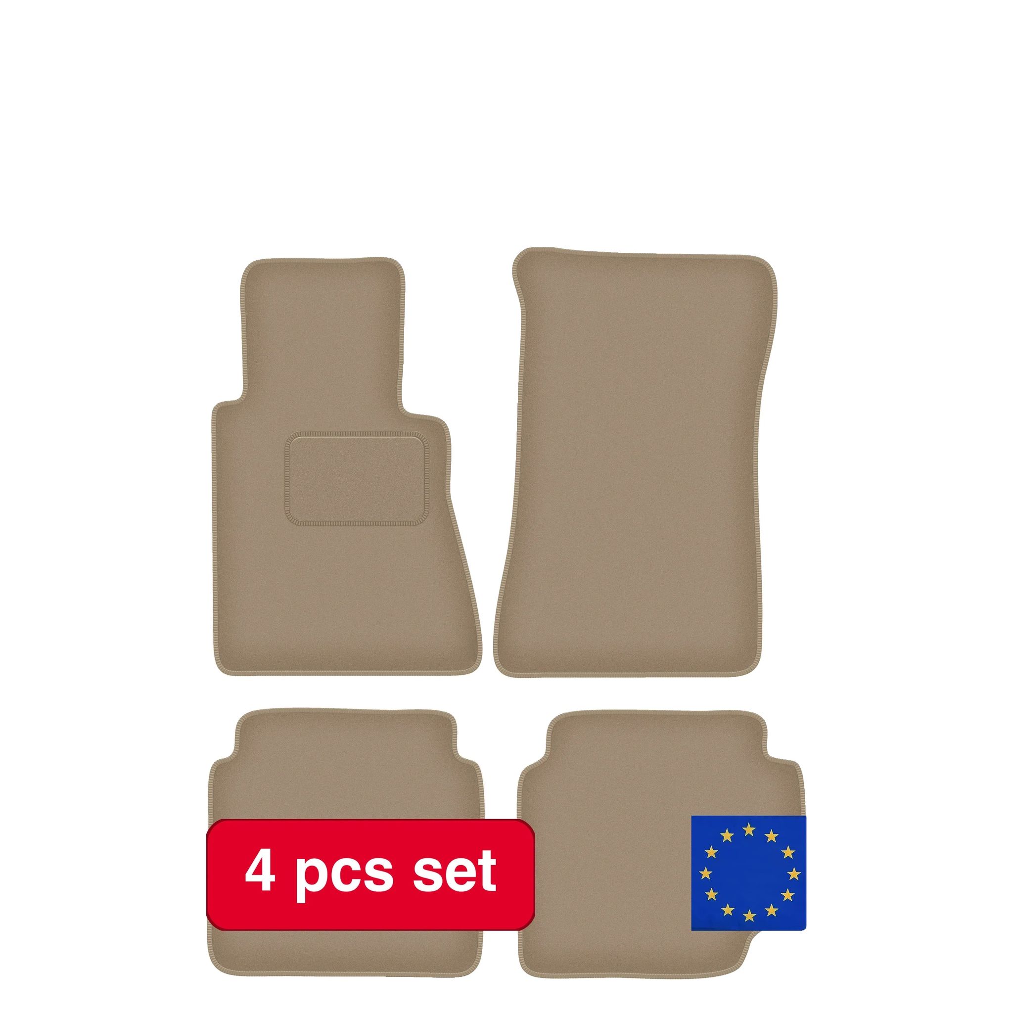 Autofußmatten, Langlebiger Schutz, Maßgeschneiderte Passform, Beige