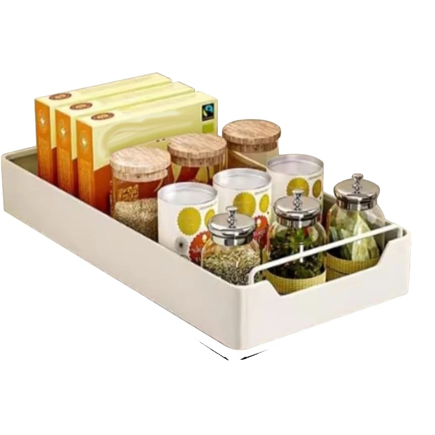 Ausziehbarer Schrankorganisator, Schwerlast, Geräuschloses Ausziehmechanismus, 20cm