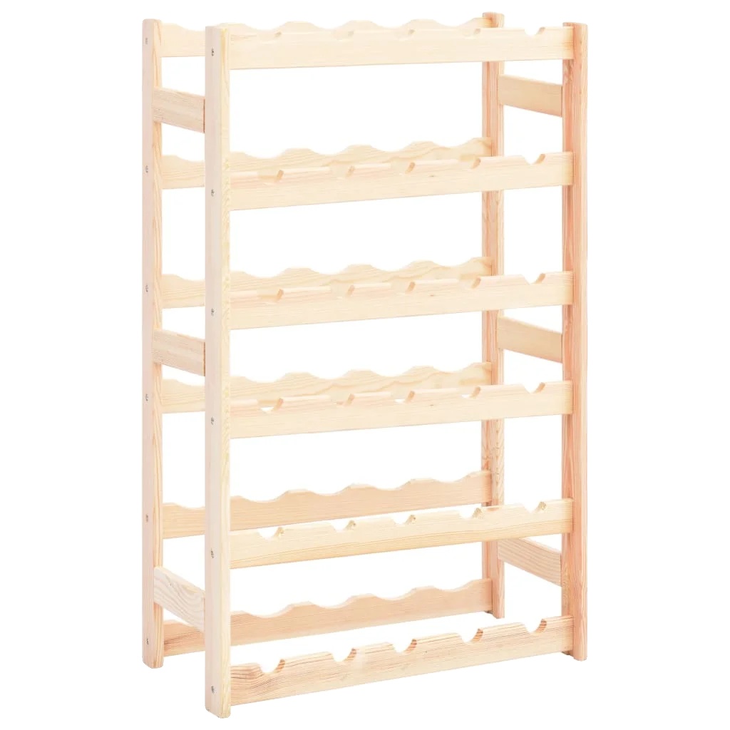 Flaschenregal, Hält Bis Zu 30 Flaschen, Modernes Design, Beige