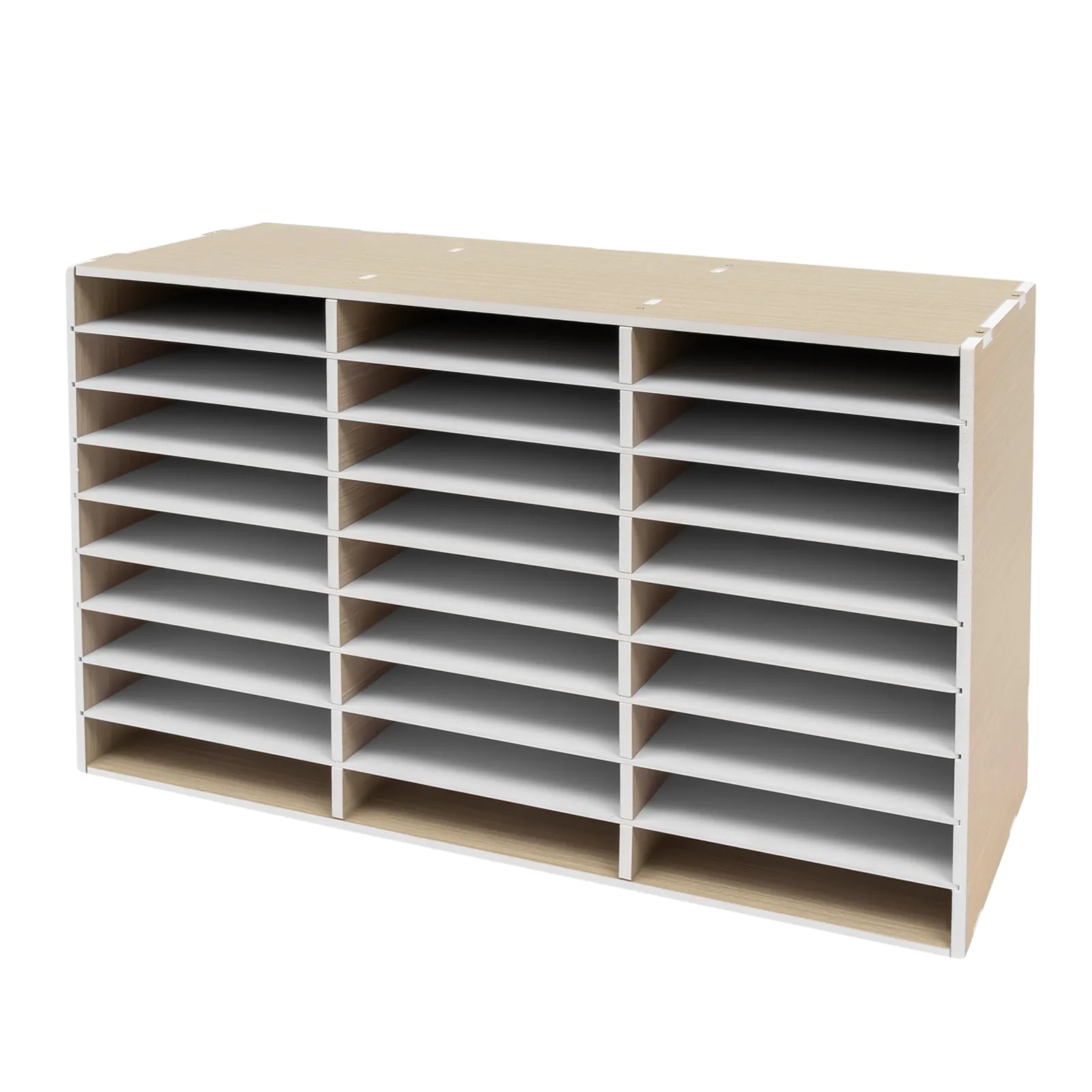 Literaturorganizer, 27 Fächer, Tragfähigkeit 50 Kg, Abmessungen 80 X 30,5 X 55,1 Cm, Pvc-material, Moderner Stil