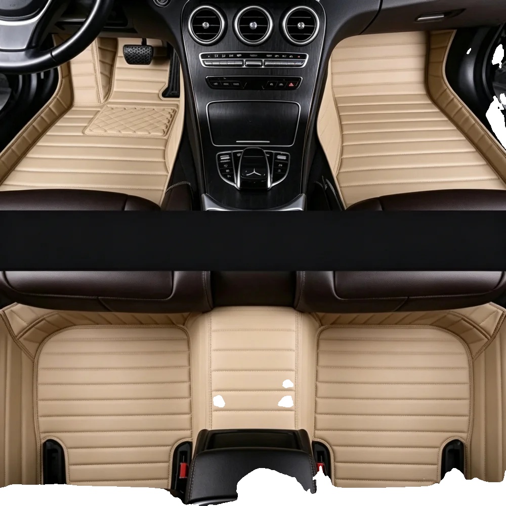 Autofußmatten, Maßgeschneidert, Luxuriöses Design, 3 Stück Fußmatte32, Linkes Lenkrad