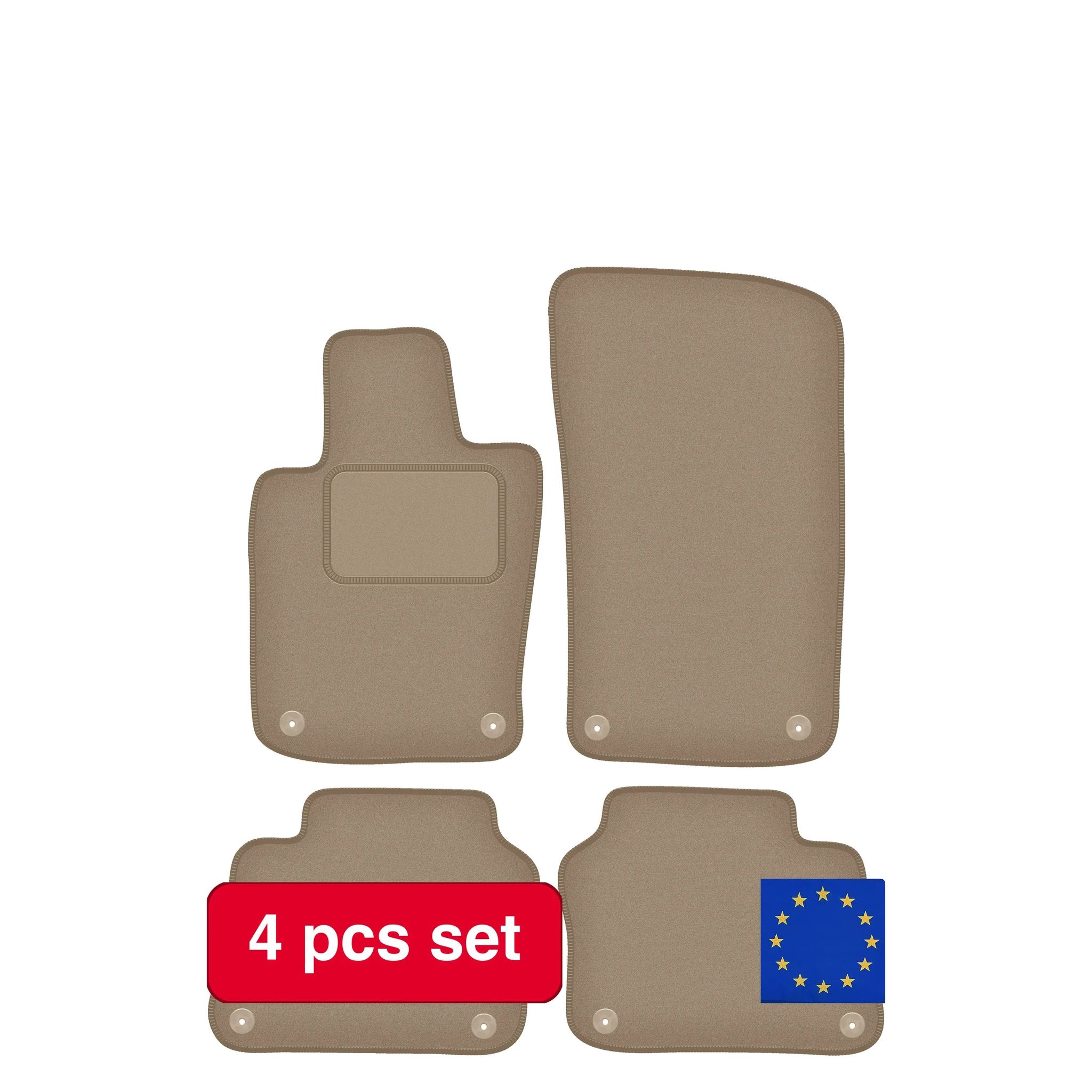 Autofußmatten, Maßgeschneidert, Langlebiger Schutz, Beige