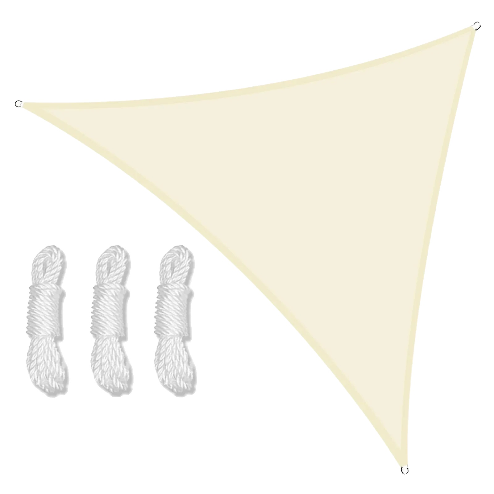 Sonnensegel, Uv-schutz, Wetterbeständiges Design, Beige, 5x5x5m-a