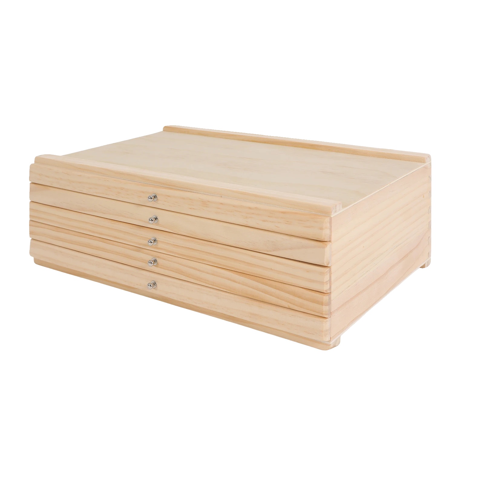 Aufbewahrungsbox, 5-stufiges Design, Mehrfachfächer-schubladen, Beige