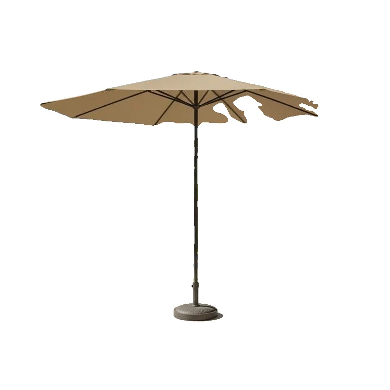 Gartenparasol, Metallkonstruktion, Einfache Montage, Khaki