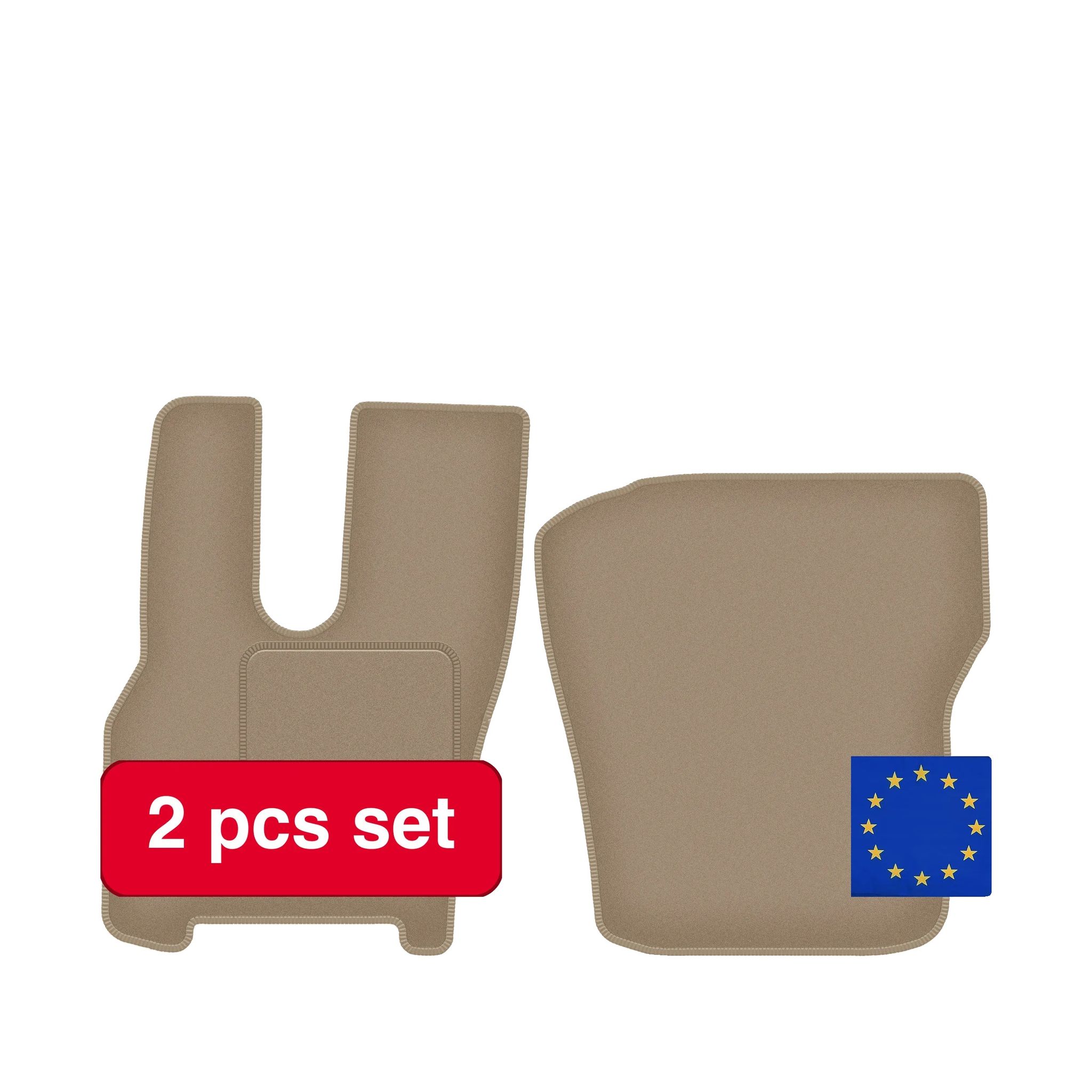 Fahrzeugteppiche, Luxuriöse Umrandungsmatten, Maßgeschneiderte Passform, Beige