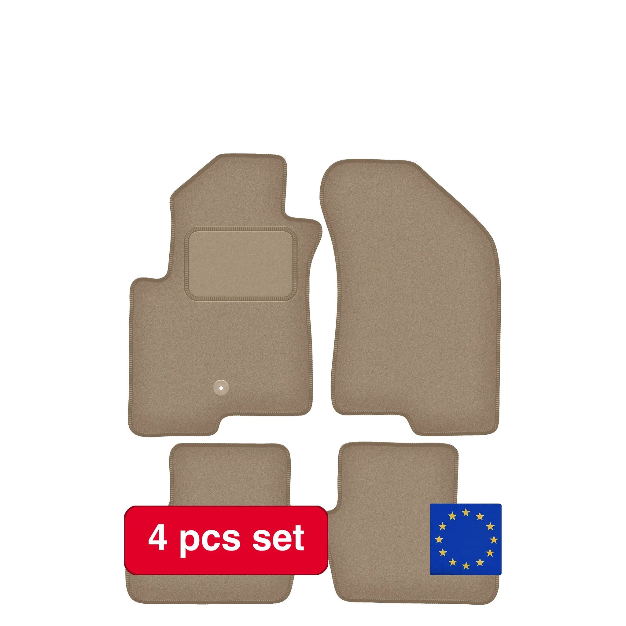 Bodenmatten, Luxusumrandung, Maßgeschneiderte Passform, Beige