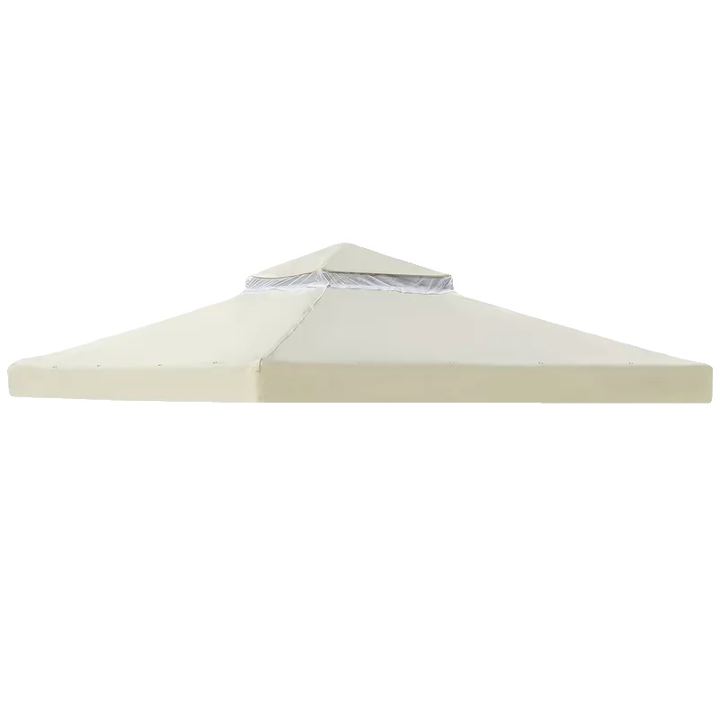 Pavillonüberdachung, Wasserdichtes Design, Verbesserte Luftzirkulation, Aufgerüstetes Beige, 3m 3m-e