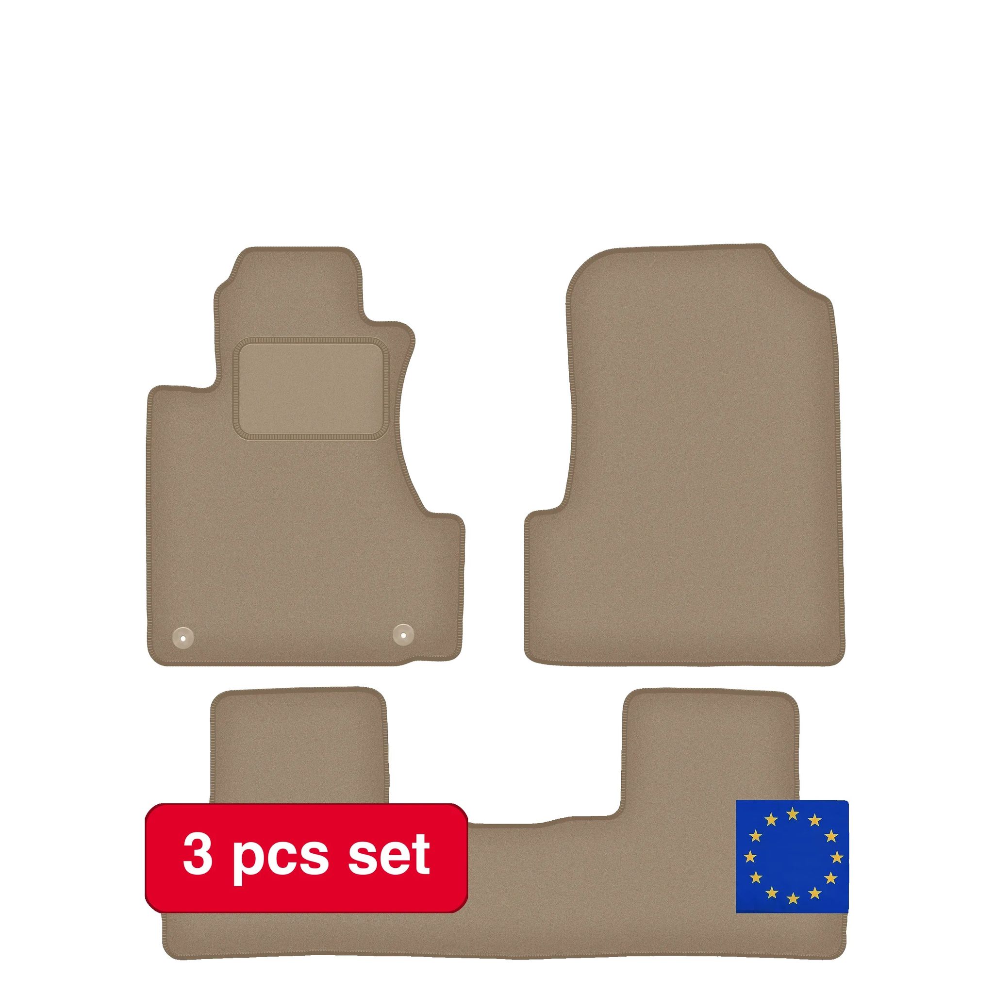 Bodenmatten, Maßgeschneidert Für Kompakte Suvs Iii, Langlebiger Schutz, Beige