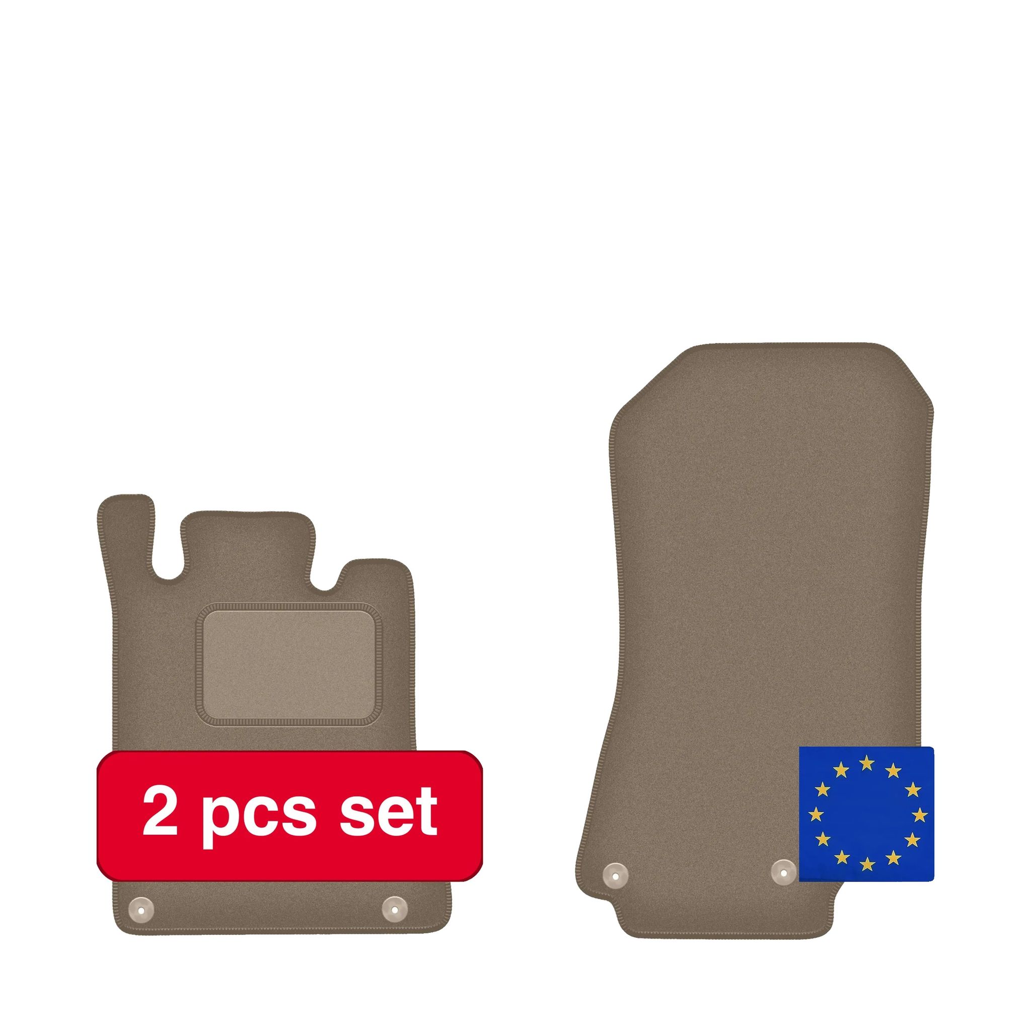 Autofußmatten, Maßgeschneiderte Gestaltung, Langlebiger Schutz, Beige